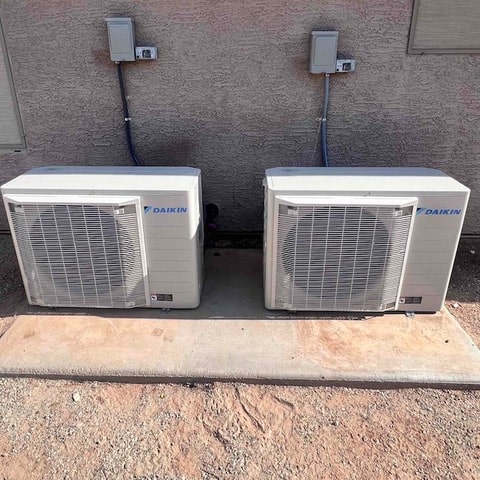 Double Daikin Heat Pumps Install - S Patricio Cir, Mesa, AZ