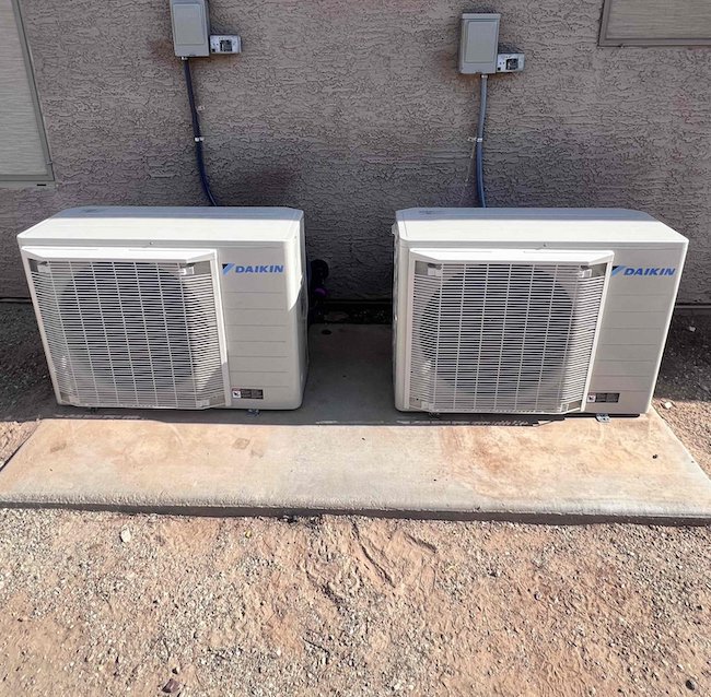 Double Daikin Heat Pump Install - S Patricio Cir, Mesa, AZ