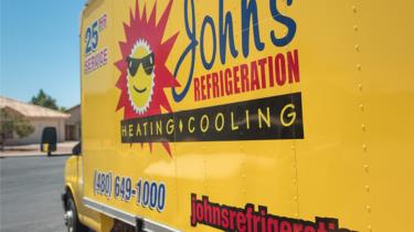 The John’s truck that will pull up when you call us for plumbing help.