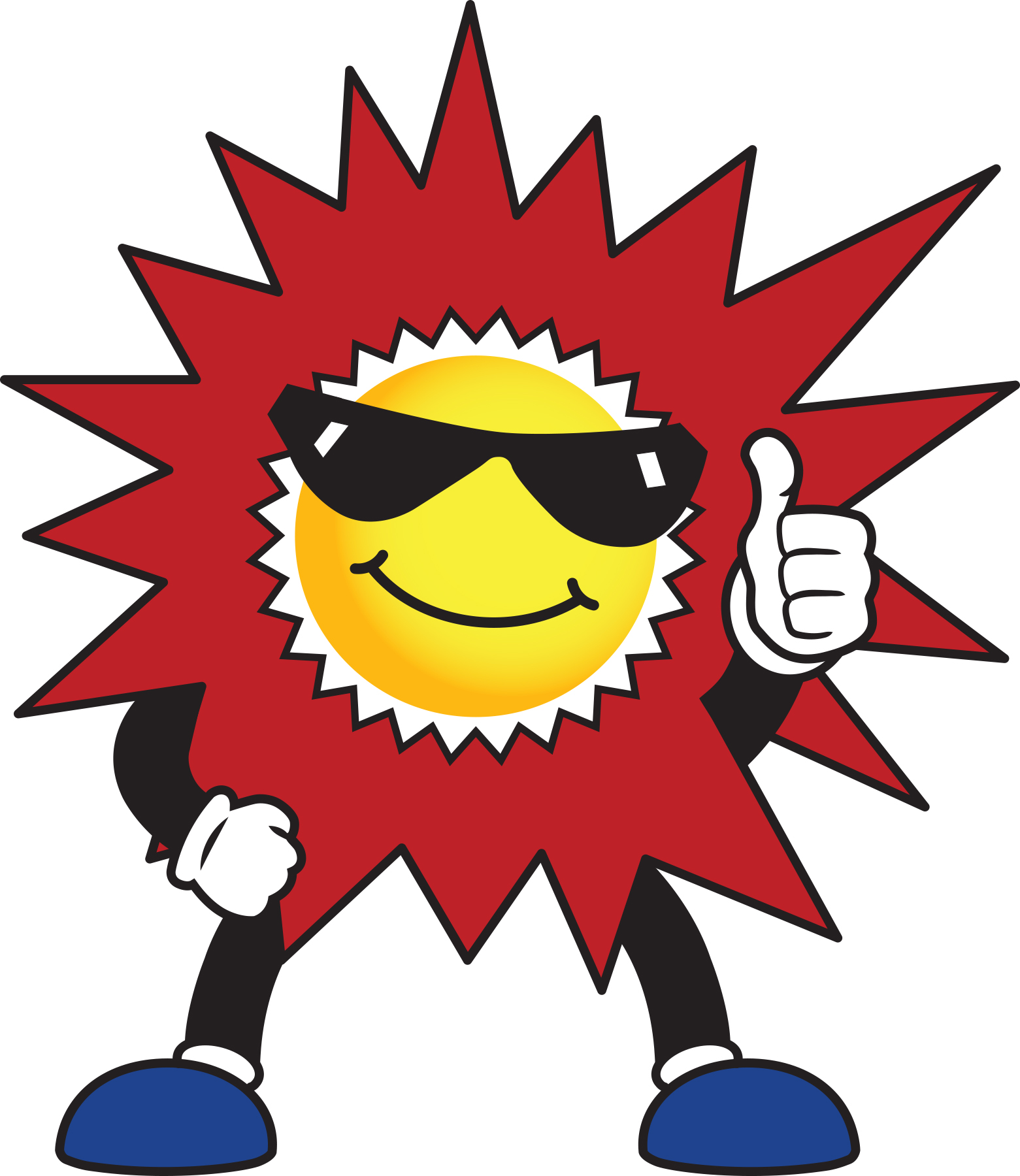 John’s mascot flashing a thumbs up